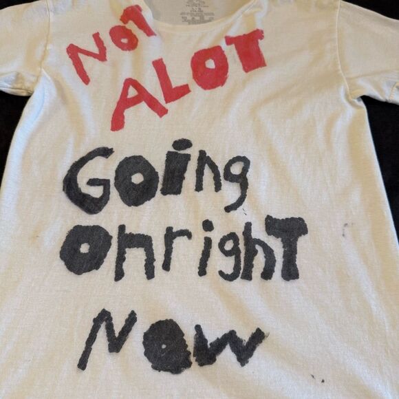 Handmade Graphic Tee | Youth L (14–16) | “Not A Lot Going On Right Now” Meme - Picture 8 of 10